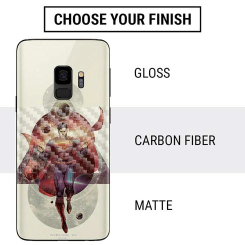 DC Comics Superman Galaxy Flying Galaxy S9 Skin